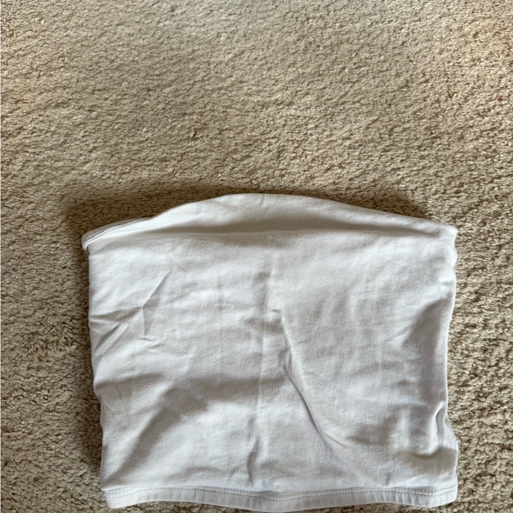 Garage White Tube Top